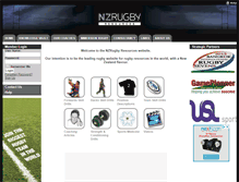 Tablet Screenshot of nzrugbyresources.com